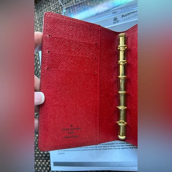 Louis Vuitton Red EPI Agenda PM CA0091 - Picture 8 of 12